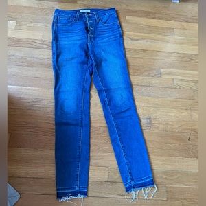 10” High Rise Skinny Madewell Jeans